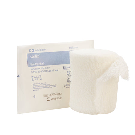 Cardinal 6725 Kerlix Sterile Fluff Bandage Roll, 3-4/10 Inch x 3-6/10 Yard, 6-Ply