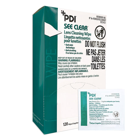 Professional Disposables Inc D25431 See Clear Eye Glass Cleaning Wipes