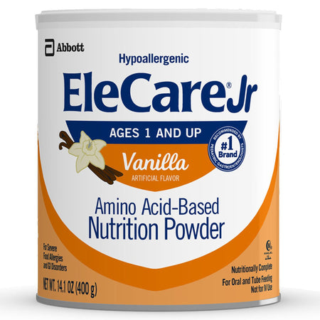 Abbott Nutrition 1266932 Pediatric Oral Supplement EleCare Jr Vanilla Flavor 14.1 oz. Can Powder Amino Acid