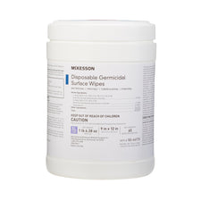 McKesson Germicidal Extra Large Surface Disinfectant Wipes, Canister