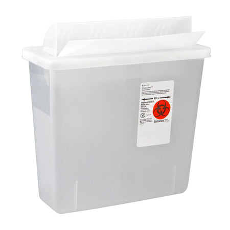 Cardinal 85221 In-Room Multi-purpose Sharps Container, 3 Gallon, 16¼ x 13¾ x 6 Inch