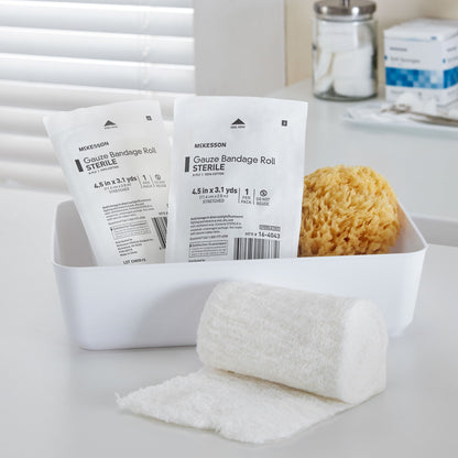 McKesson Sterile Fluff Bandage Roll, 4-1/2 Inch x 3-1/10 Yard, 8-Ply