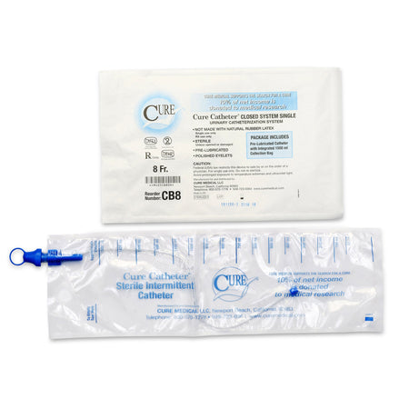 ConvaTec CB8 Cure Catheter Closed System Intermittent Closed System Catheter, 8 Fr.