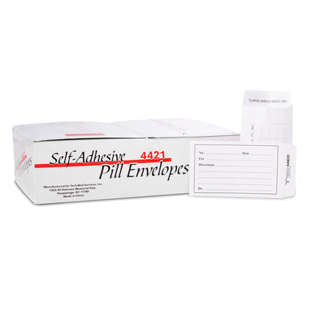 Tech-Med® Pill Envelope, 3-/2 x 2-1/4 Inch