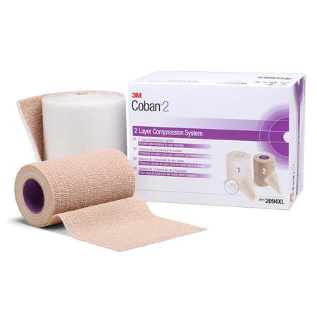 Solventum 2094XL 3M Coban 2 Self-adherent / Pull On Closure 2-Layer Compression Bandage