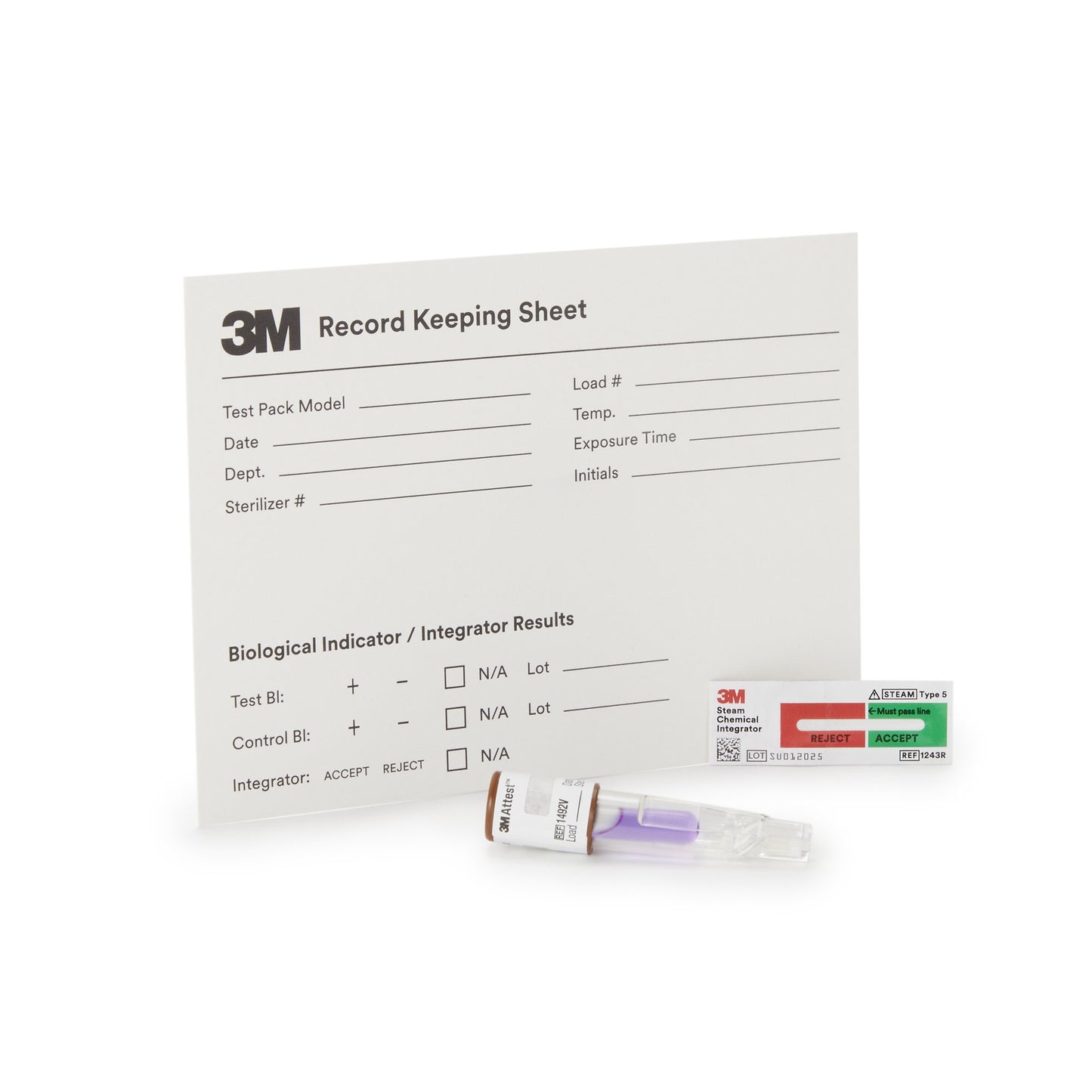 3M™ Attest™ Super Rapid 5 Steam-Plus Sterilization BI Challenge Pack