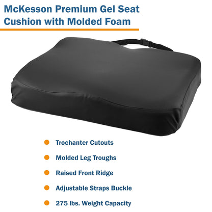 McKesson Premium Molded Foam Seat Cushion, 20 x 16 x 3 Inch