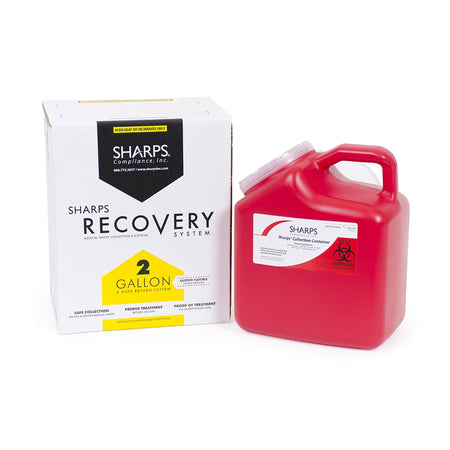 Sharps Compliance 41200-012W Sharps Mailback Chemotherapy Container, 2 Gallon