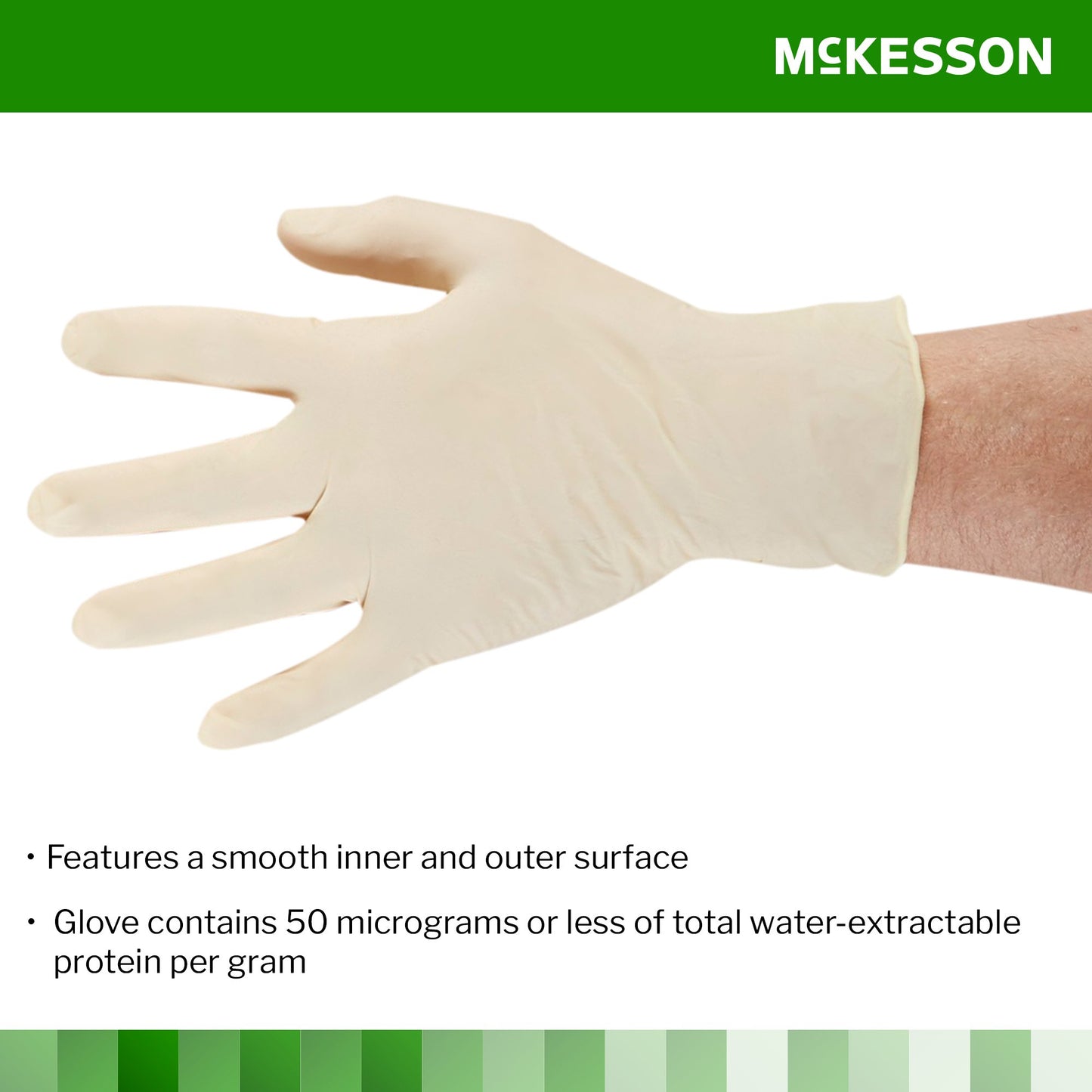 McKesson Confiderm® Latex Exam Glove, Extra Large, Ivory