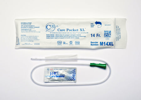 ConvaTec M14XL Cure Medical Urethral Catheter, Pocket Size