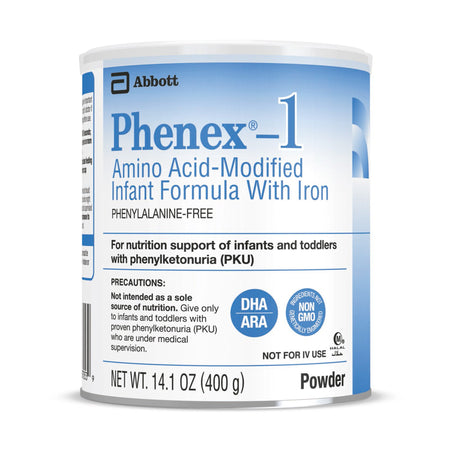 Abbott Nutrition 67052 Phenex-1 Amino Acid-Modified Infant Formula With Iron, 14.1-ounce can