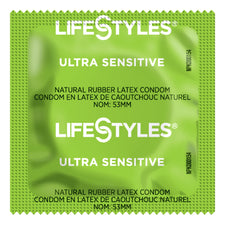 Lifestyles® Ultra Sensitive Lubricated Latex Condom