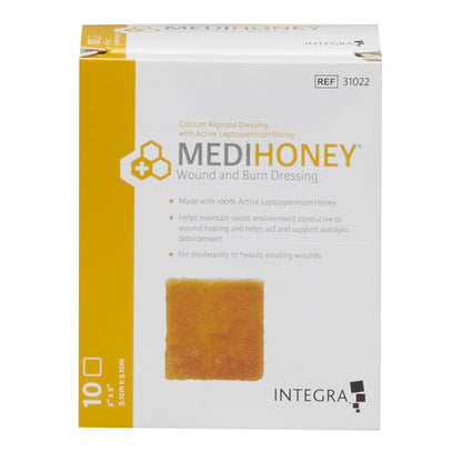 Medihoney® Calcium Alginate Dressing, 2 x 2 inch