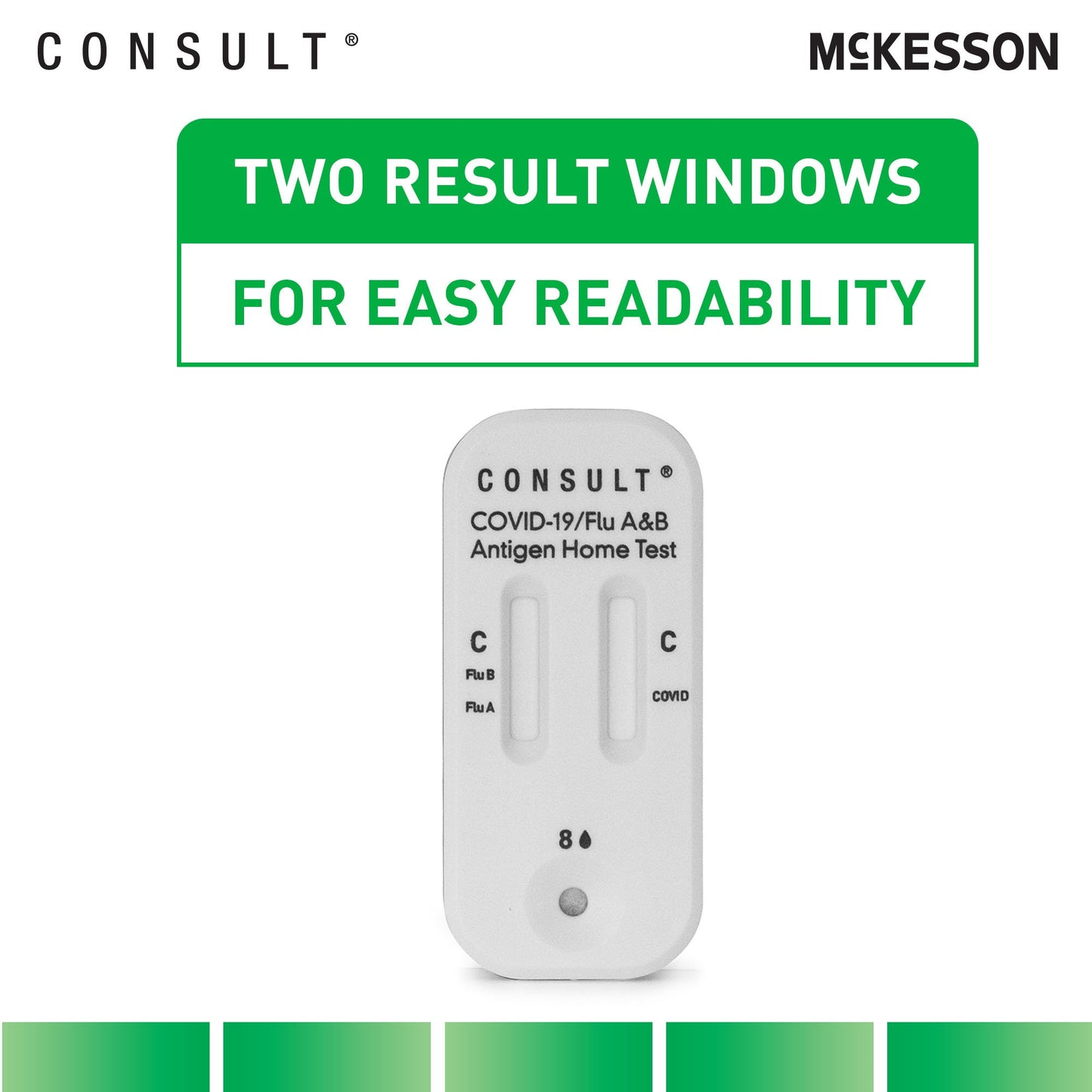 McKesson Consult® 535-COVFLUOTC COVID-19/Flu A & B Antigen Home Test