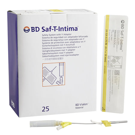 BD 383313 Saf-T-Intima Peripheral Catheter System, 24 Gauge