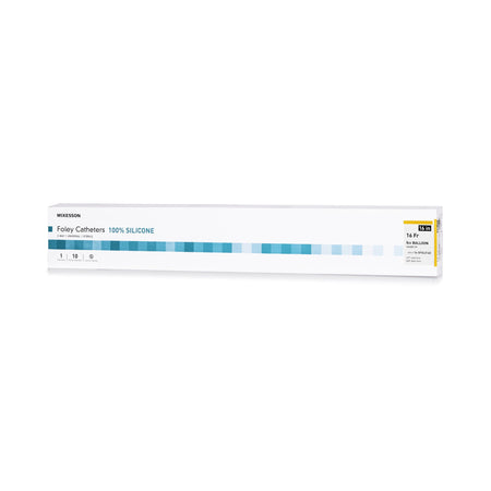 McKesson 16-SFOL516C Silicone Foley Catheter, Coude Tip, 16 Fr.