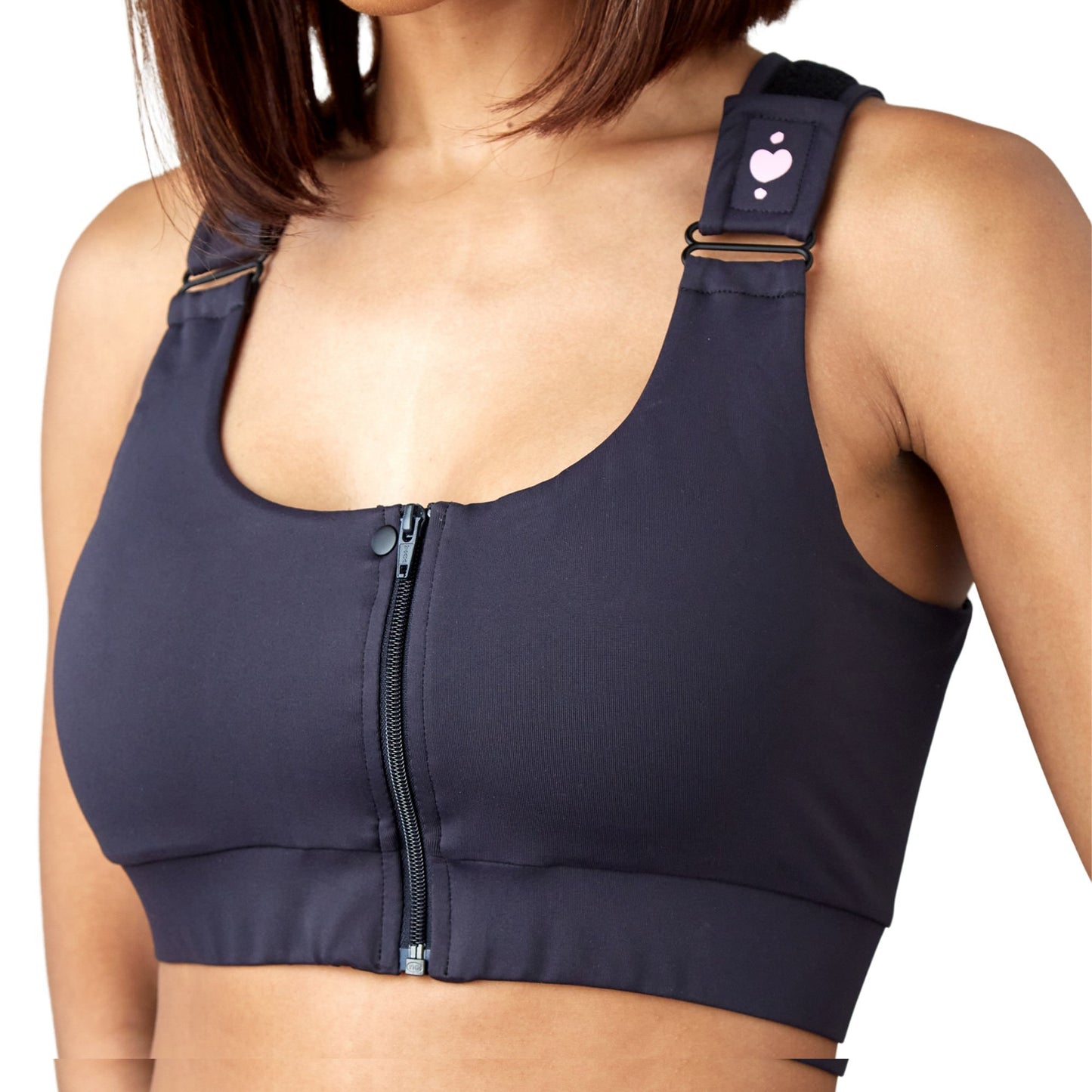 Shirl Post Surgical Bra, Black, Medium