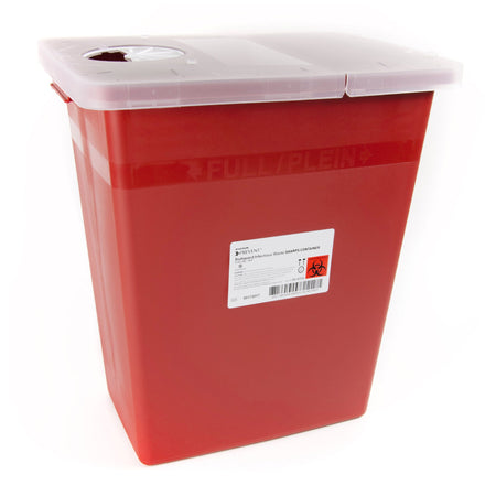 McKesson 80-8705 Prevent Sharps Container, 8 Gallon, 13.75 x 13.75 x 14 Inch