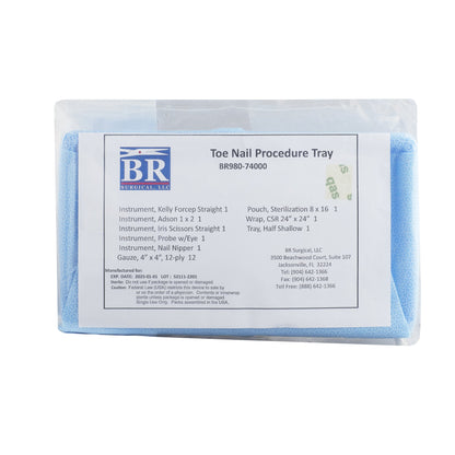 BR Surgical Toe Nail Removal Tray