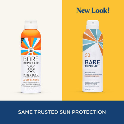 Sunscreen BARE Republic® Mineral SPF 30 Spray 6 oz. Aerosol Can