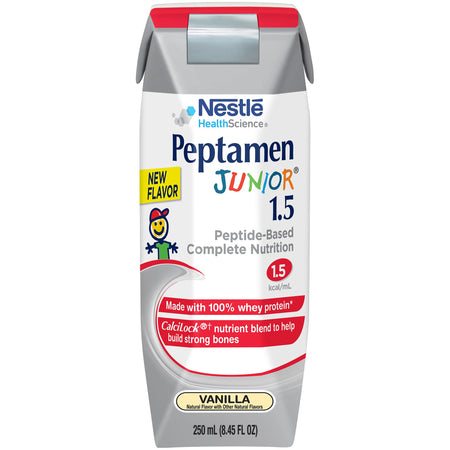 Nestle Healthcare Nutrition 1131600 Peptamen Junior 1.5 Peptide-Based Complete Nutrition, Vanilla