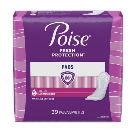 Kimberly-Clark 44561 Poise Maximum Absorbency Bladder Control Pad, Long Length