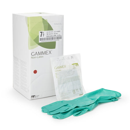 Ansell 8515 Gammex Non-Latex Polyisoprene Surgical Glove, Size 7.5, Green