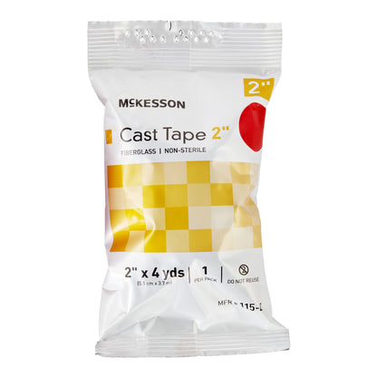 McKesson Red Cast Tape, 2 Inch x 4 Yard