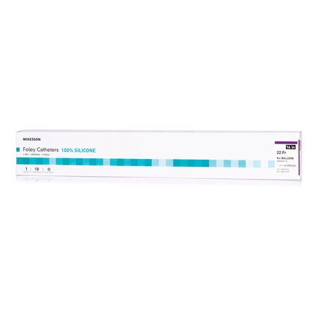 McKesson 1152048 Silicone Foley Catheter, Standard Tip, 22 Fr., 5cc