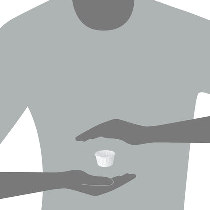 Solo Paper Souffle Cup, White, 1.25-ounce capacity