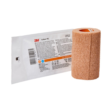 Solventum 2084S 3M Coban LF Self-adherent Closure Cohesive Bandage, 4 Inch x 5 Yard