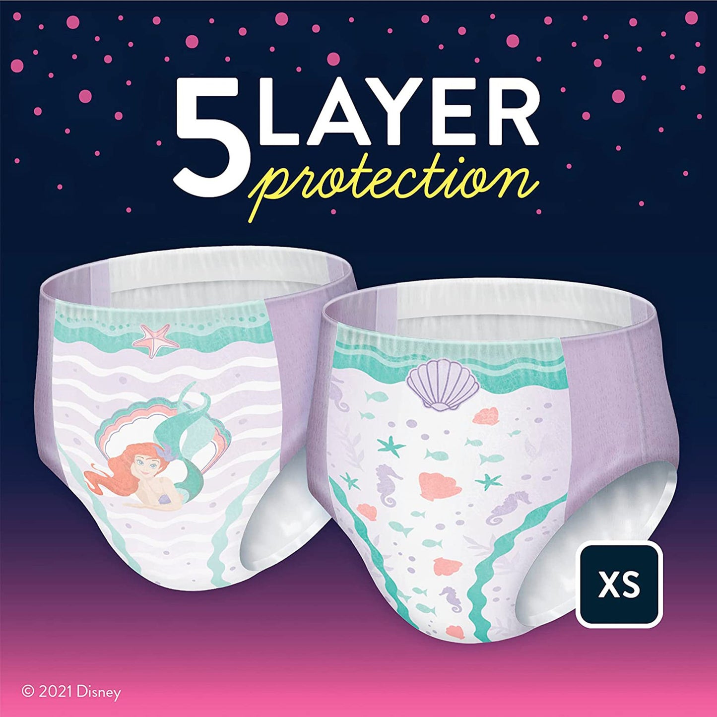 Goodnites® Girls Heavy Absorbency Nighttime Underwear, Extra Small