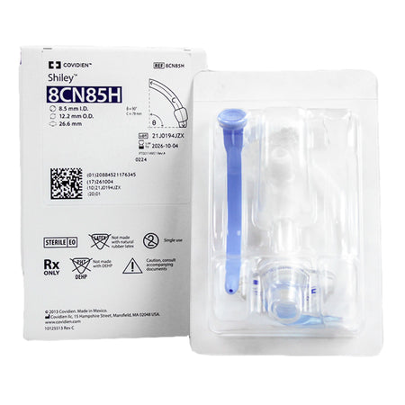 Medtronic 8CN85H Shiley Flexible Tracheostomy Tube, Cuffed, Size 8.5