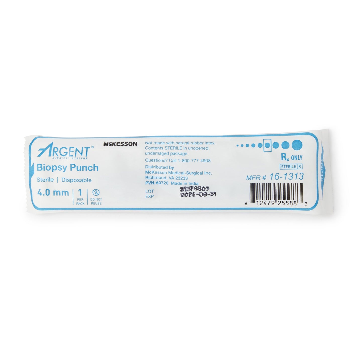 McKesson Argent™ Disposable Biopsy Punches, 4.0 mm