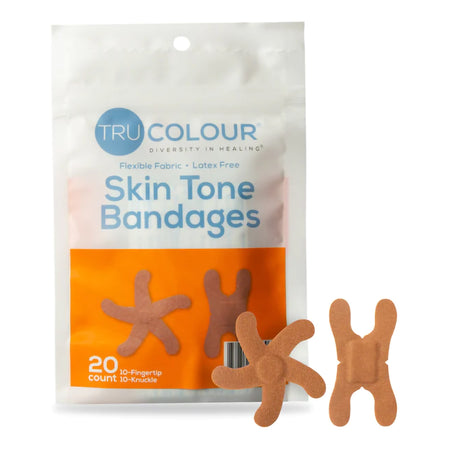 Tru-Colour TCB-NKF TruColour Brown Adhesive Strip, Knuckle / Fingertip