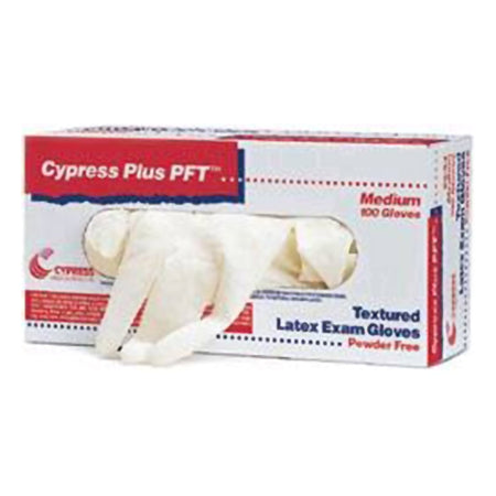 McKesson 23-96 Cypress Plus PFT Latex Exam Glove, Large, Ivory