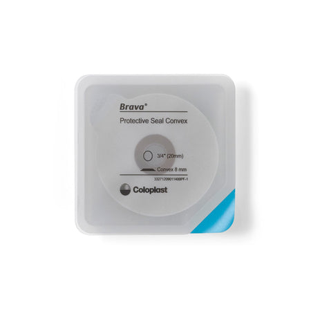Coloplast 12090 Ostomy Seal Brava Convex, Starter Hole 3/4 Inch (20mm)