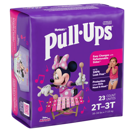 Kimberly-Clark 51335 Pull-Ups Learning Designs for Girls Training Pants, 2T to 3T