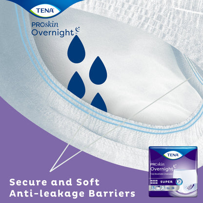 Tena® ProSkin Overnight™ Super Fully Breathable Underwear, Large