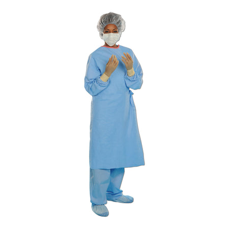 O&M Halyard Inc 41735 Aero Blue Surgical Gown with Towel, 2X Large