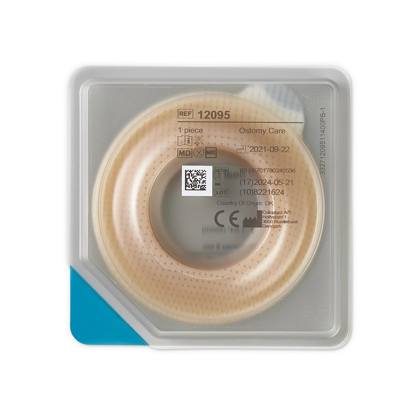 Ostomy Seal Brava® Convex, Starter Hole 1-3/4 Inch (45mm)
