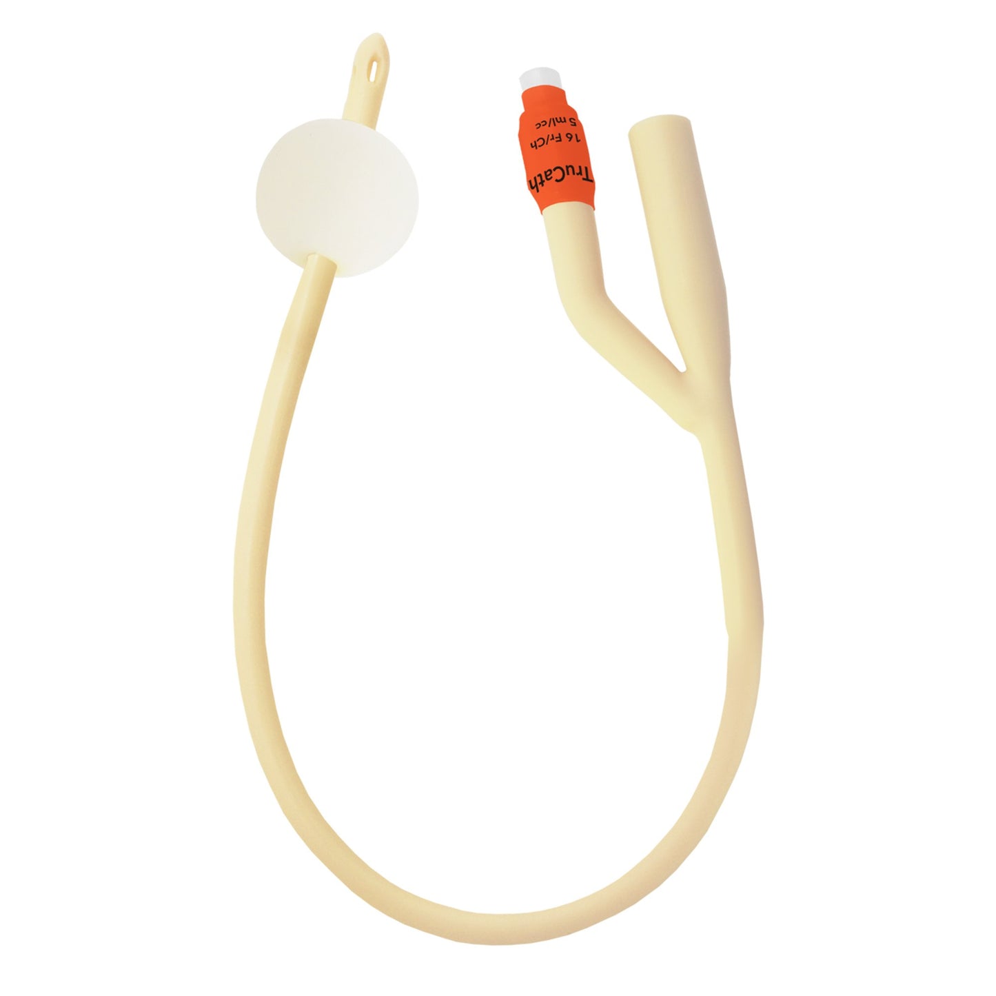 Foley Catheter TruCath® 2-Way Standard Tip 5 mL Balloon 16 Fr. Silicone Elastomer Coated Latex