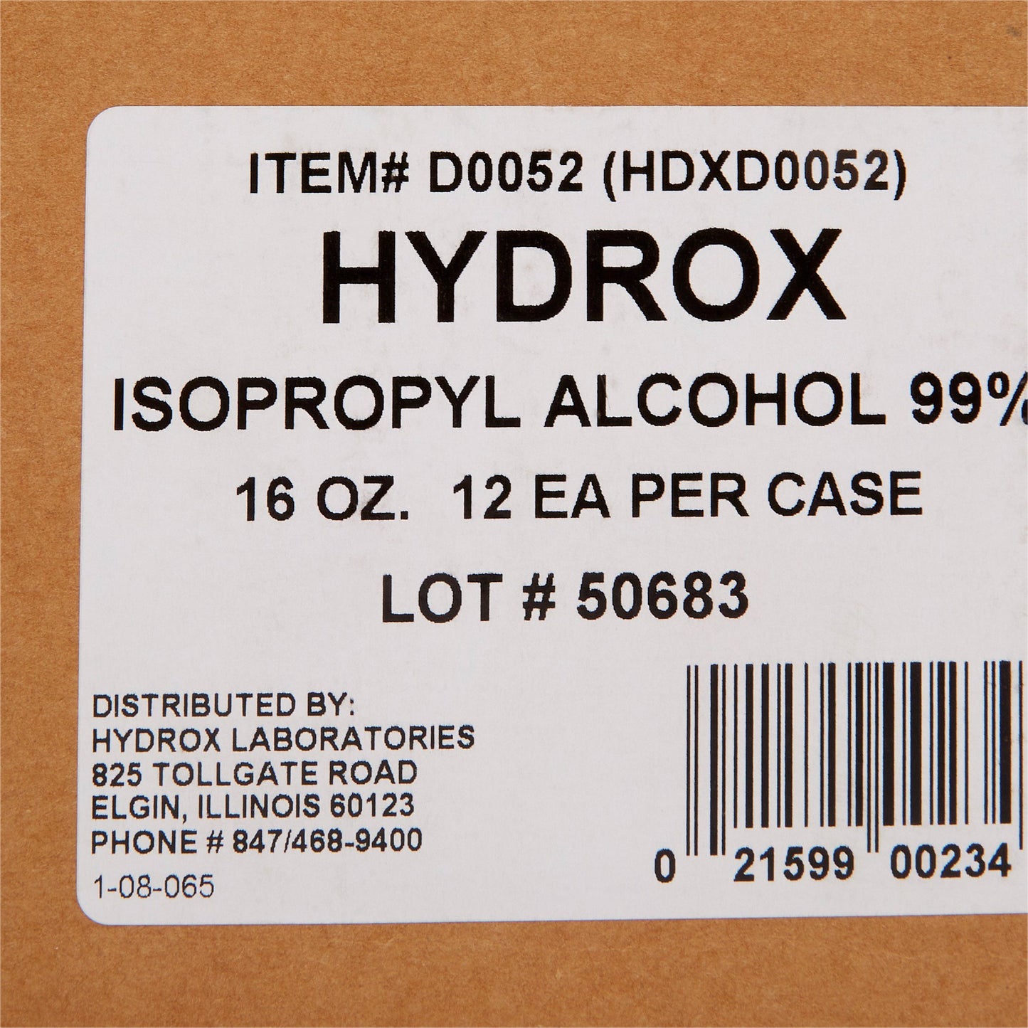 Hydrox Isopropyl Alcohol, 99% Strength Alcohol for Technical Use, 16 ounces