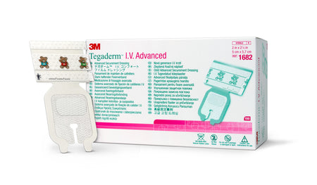 3M 1682 I.V. Dressing Tegaderm Film 2 X 2-1/4 Inch Sterile