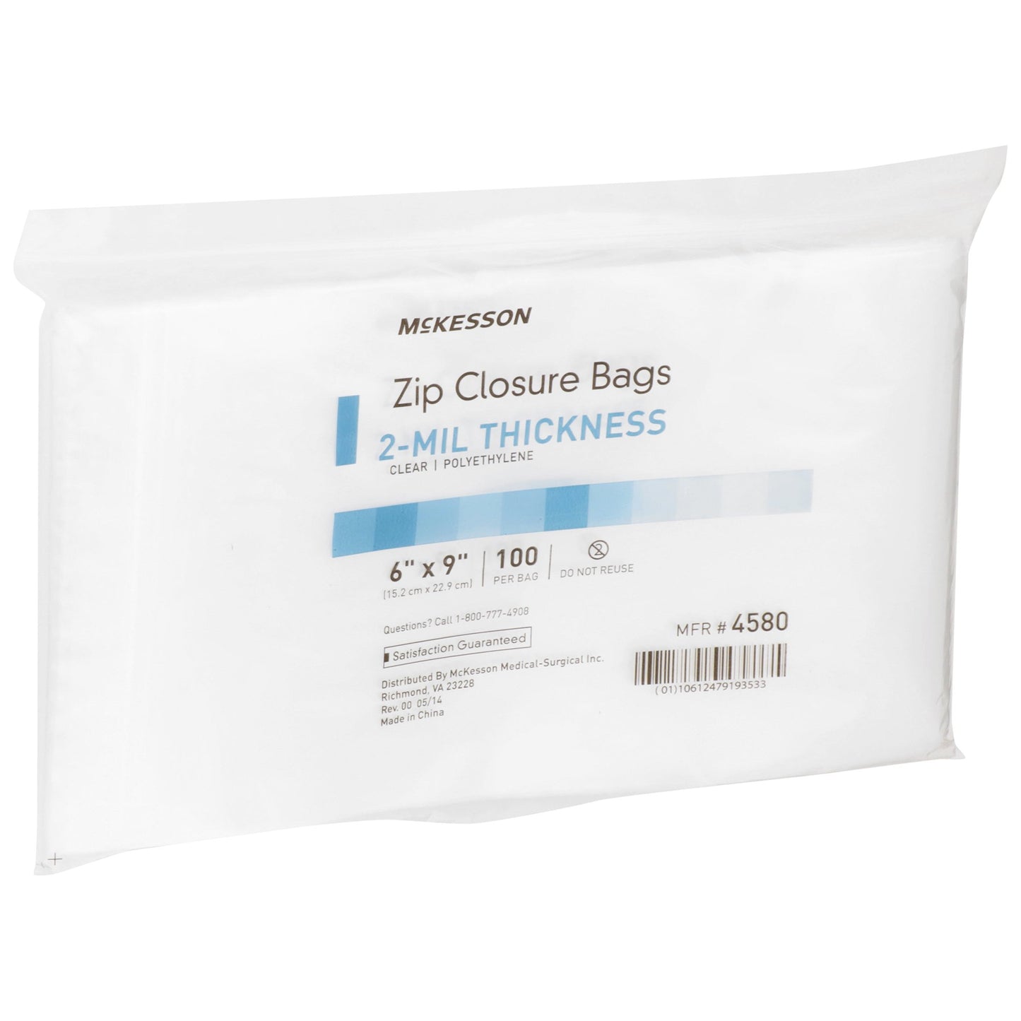McKesson Zip Closure Bag, 6 x 9 Inches