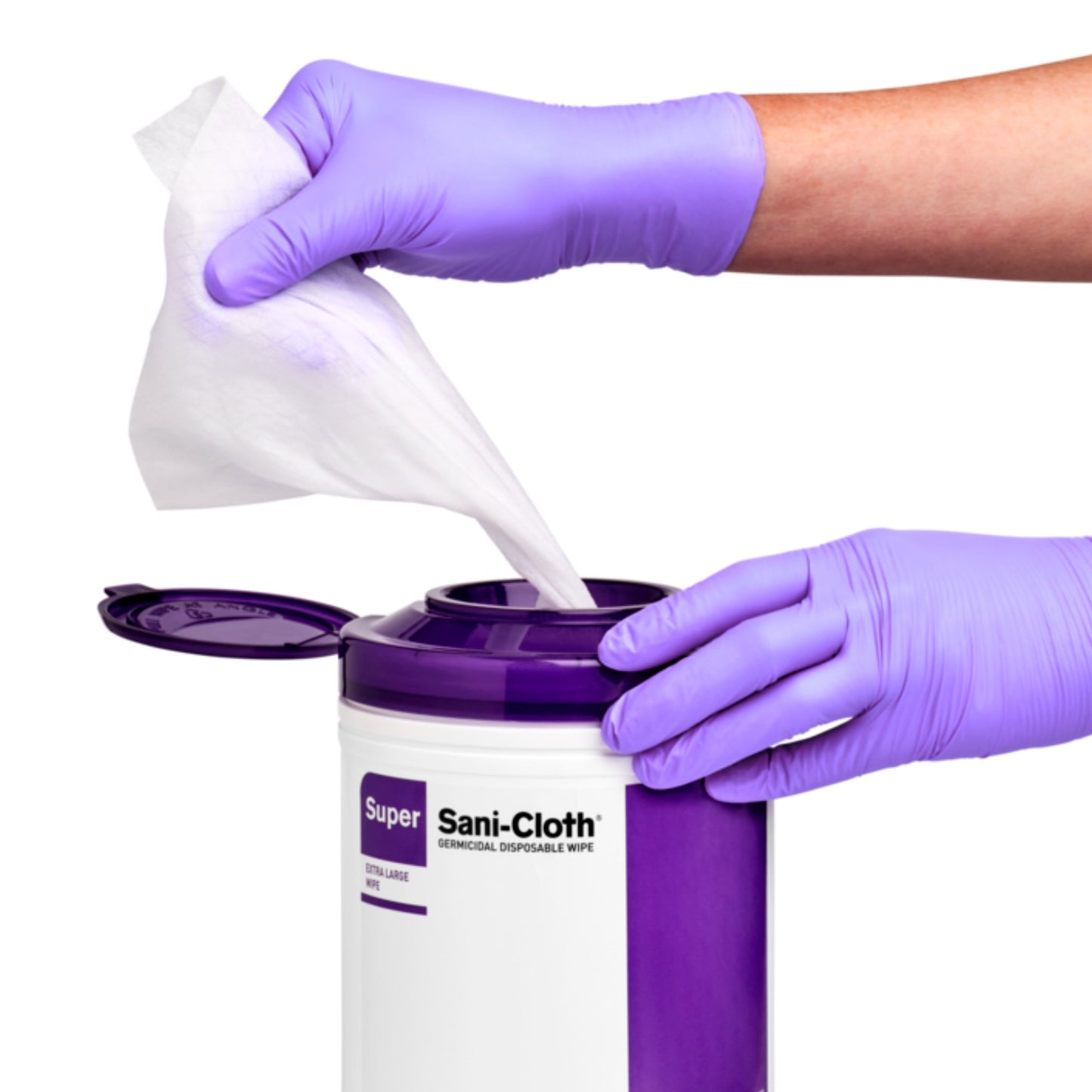 Super Sani-Cloth® Extra Large Germicidal Disinfectant Wipes, Canister, 75 ct.