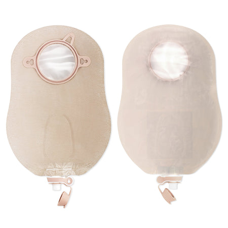 Hollister 18923 New Image Two-Piece Ultra Clear Urostomy Pouch, 57 mm Flange, Red Match