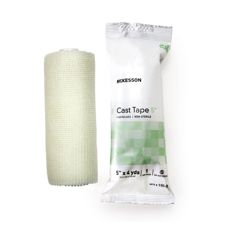 McKesson 115-5 White Plaster Bandage, 5 Inch x 4 Yard
