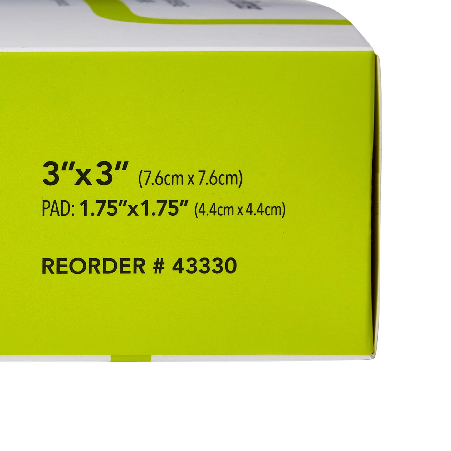 Dermarite 43330 ComfortFoam™ Border Foam Wound Dressing w/ Soft Silicone Adhesive, 7.6 x 7.6 cm