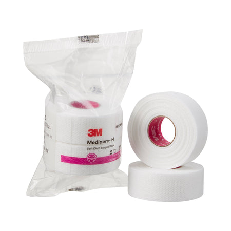 Solventum 2861 3M Medipore H Cloth Medical Tape, 1 Inch x 10 Yard, White